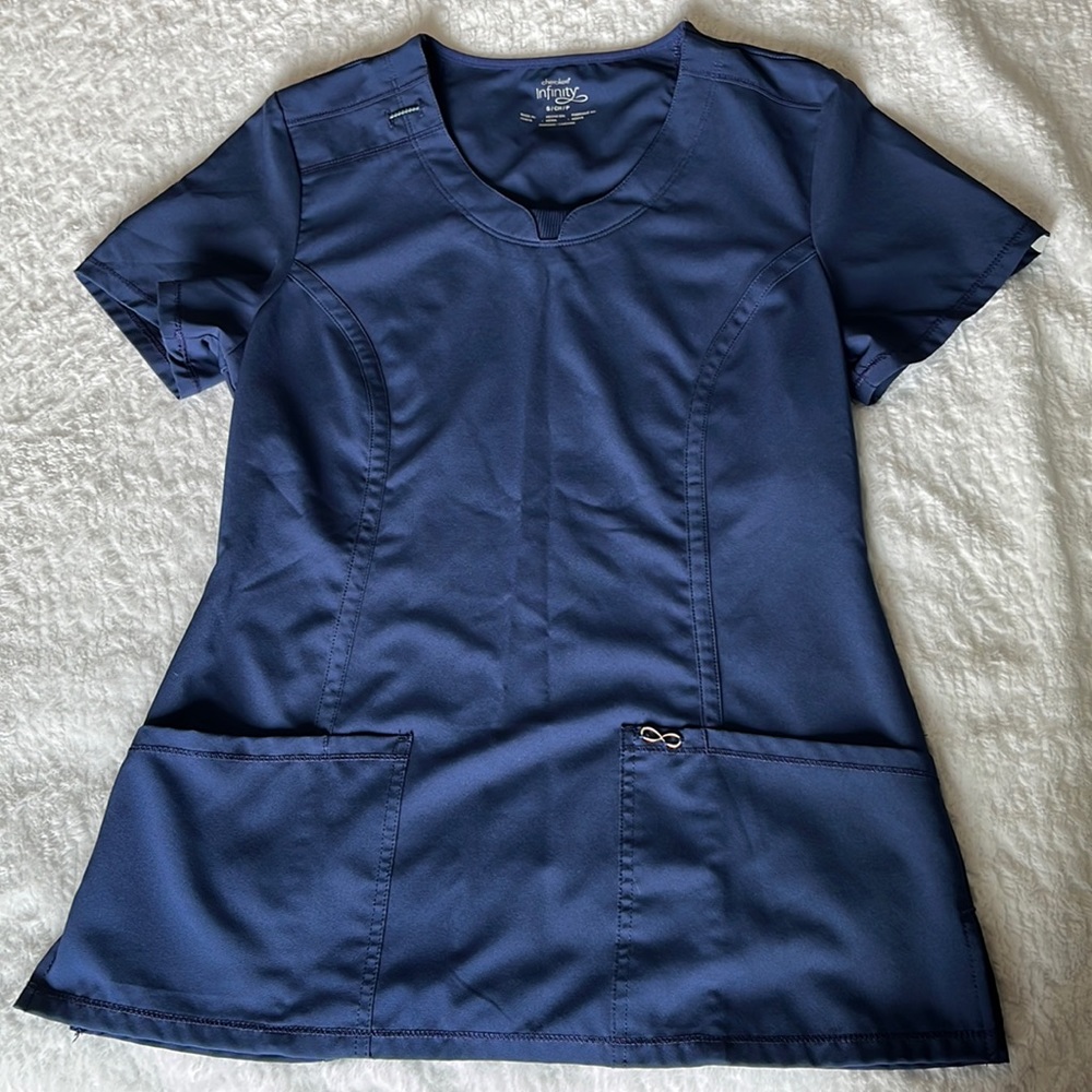 Cherokee Infinity Round Neck Scrub Top